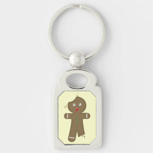 Disappearing Gingerbread Man Key Ring