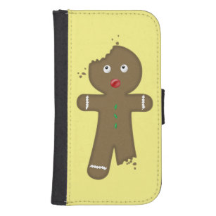 Disappearing Gingerbread Man Samsung S4 Wallet Case