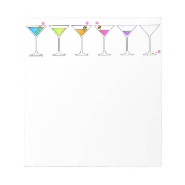 DISAPPEARING MARTINI NOTEPAD (Front)