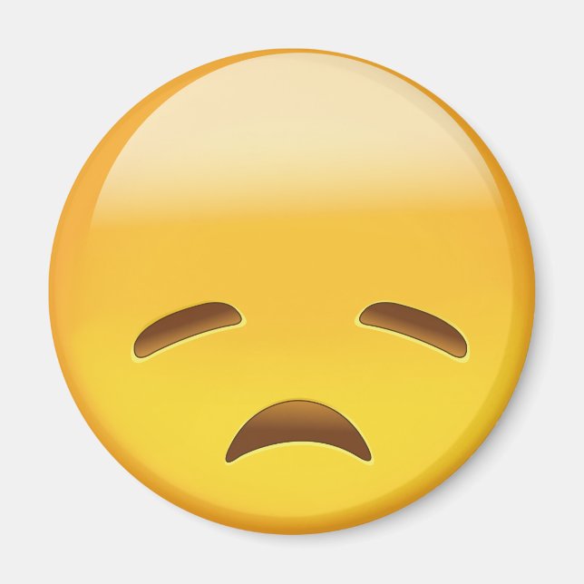 Disappointed Face Emoji Magnet (Front)