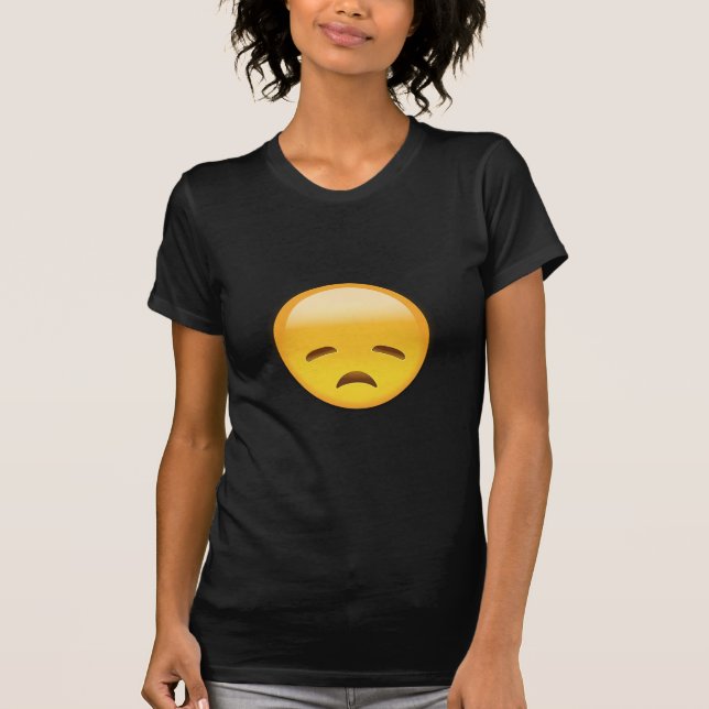 Disappointed Face Emoji T-Shirt (Front)