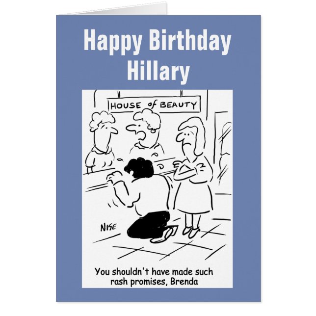 Disappointed husband in Beauty Salon (Front)