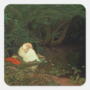 Disappointed love, 1821 square sticker