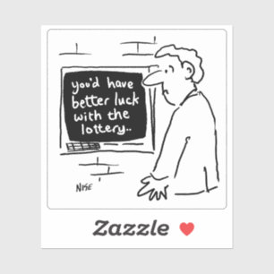 Disappointed Man at ATM Cartoon.