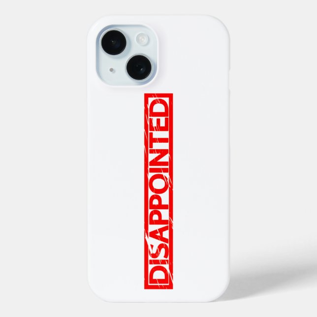 Disappointed Stamp Case-Mate iPhone Case (Back)