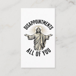 Disappointments All Of You Vintage Religious Shirt Business Card
