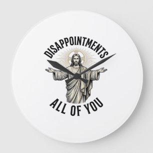 Disappointments All Of You Vintage Religious Shirt Large Clock