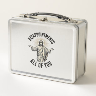 Disappointments All Of You Vintage Religious Shirt Metal Lunch Box