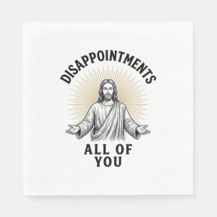Disappointments All Of You Vintage Religious Shirt Napkin