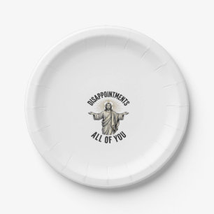 Disappointments All Of You Vintage Religious Shirt Paper Plate