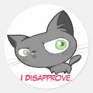 Disapproval Kitty sticker