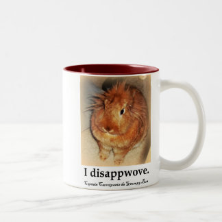 Disapproving Bunny Rabbit Santa Morphing Mug