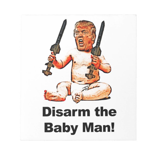 Disarm the Baby Man Notepad (Front)