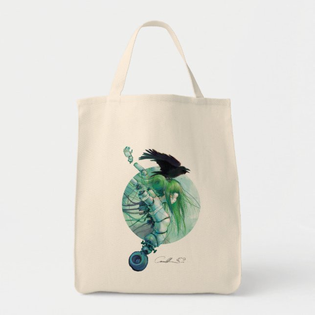 Disassembled Tears Grocery Tote Bag (Front)