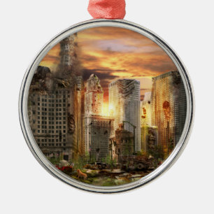 Disaster - Chicago, IL - Gotta walk the dog Metal Ornament