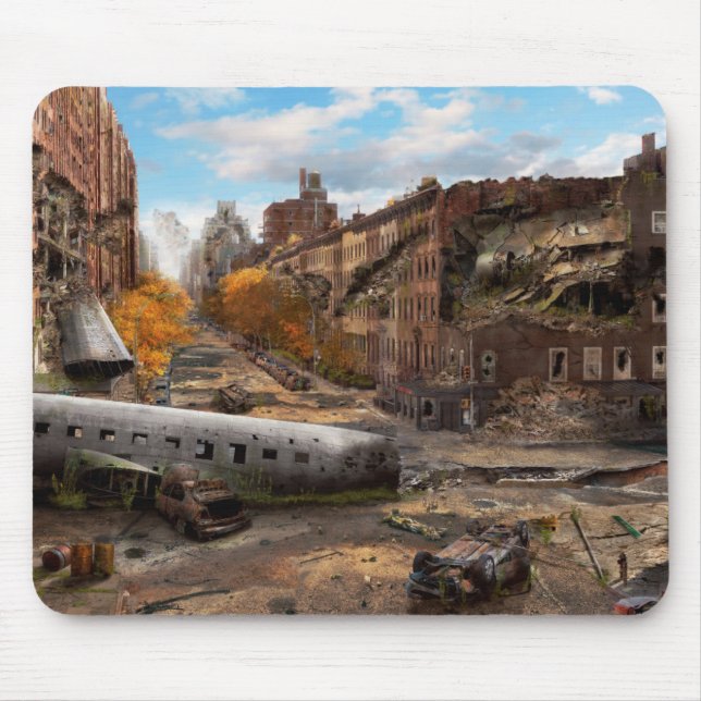 Disaster - New York, NY - No left turn on red Mouse Pad (Front)