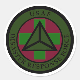 Disaster Response Force (Woodland Camo) Sticker