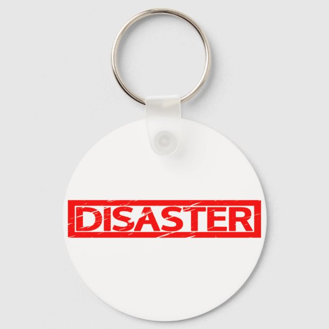 Disaster Stamp Key Ring (Front)