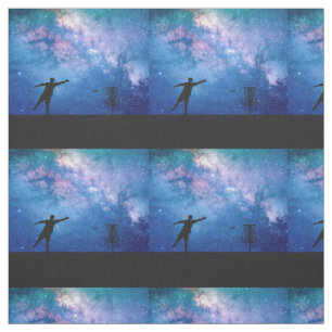 Disc Gold Stars Fabric