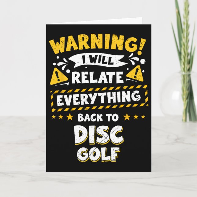 Disc Golf _11  Card (Front)