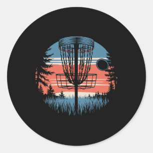 Disc Golf _6 Classic Round Sticker