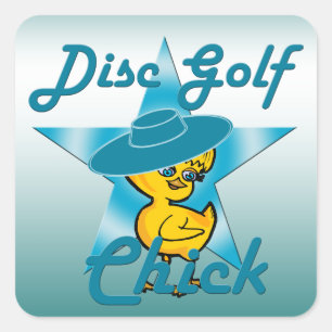 Disc Golf #7 Square Sticker