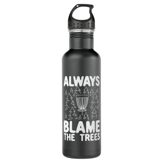 Disc Golf Always Blame The Trees 710 Ml Water Bottle (Front)