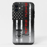 Disc Golf American Flag Black 