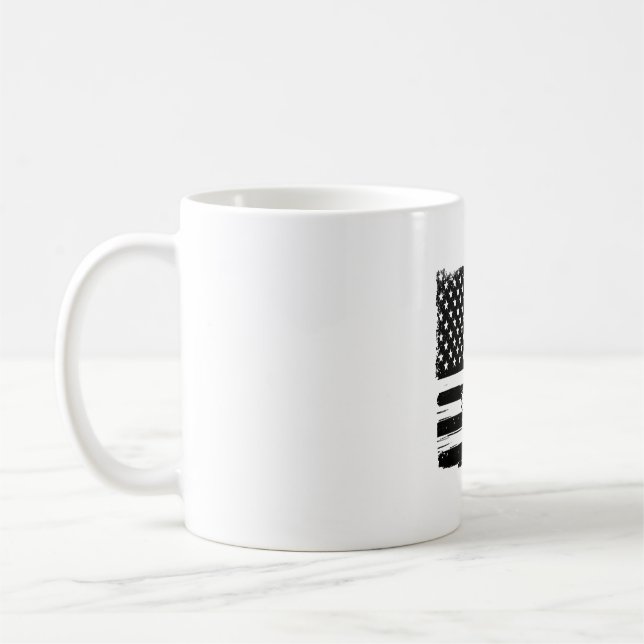 Disc Golf American Flag Coffee Mug (Left)