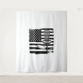Disc Golf American Flag Tapestry