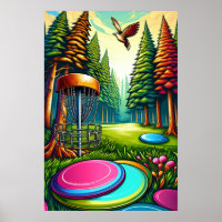 Disc Golf and Eagle themed