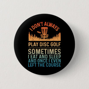 Disc Golf Art For Men Women Disc Golf Player Disc 6 Cm Round Badge