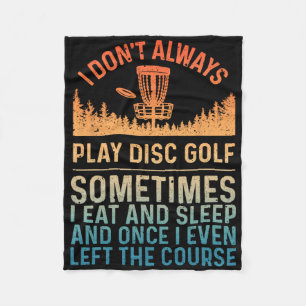 Disc Golf Art For Men Women Disc Golf Player Disc  Fleece Blanket