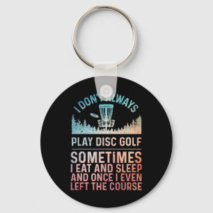 Disc Golf Art For Men Women Disc Golf Player Disc Key Ring