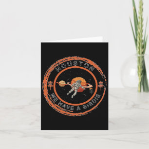 Disc Golf Astronaut We Have A Birdie  Card