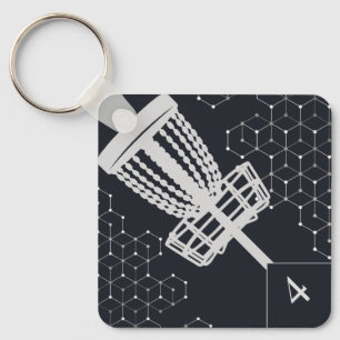 Disc Golf Bag Tag Key Ring
