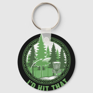 Disc Golf Basket Flying Disc Id Hit That Funny  Key Ring
