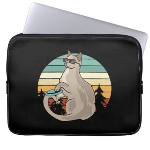 Disc Golf Basket Funny Cat Gift Player Laptop Sleeve