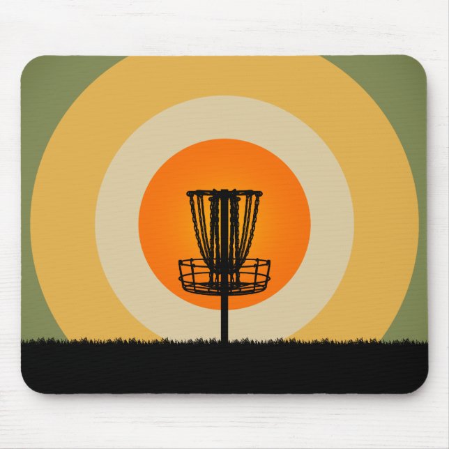 Disc Golf Basket Mouse Pad (Front)