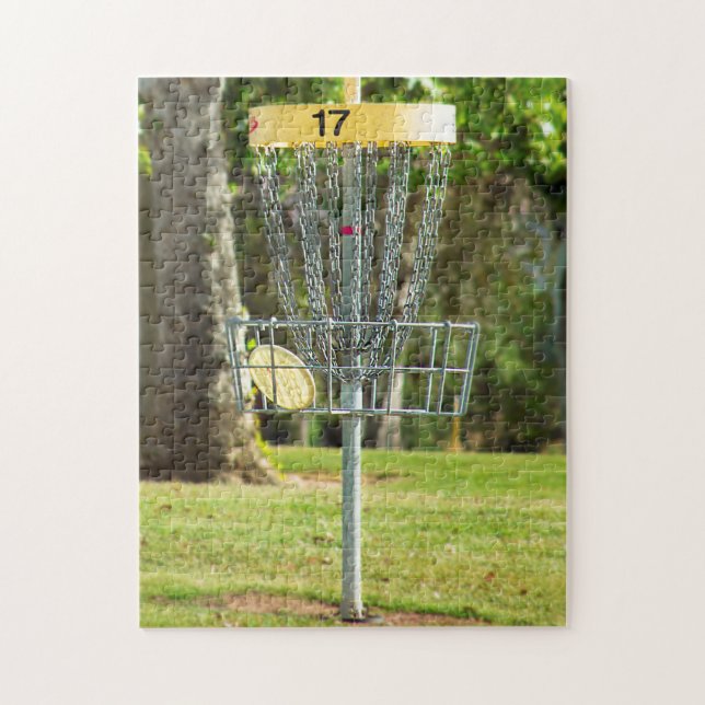 Disc Golf Basket Puzzle (Vertical)