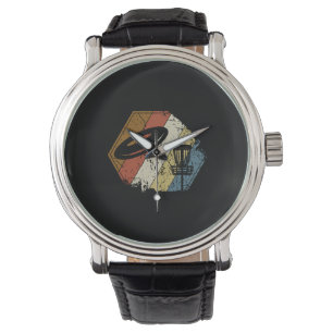 Disc Golf Basket Retro Watch