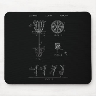 Disc Golf Basket Target Patent Design - Frolf  Mouse Pad