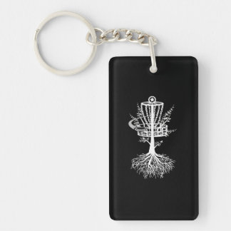 Disc Golf Basket Tree Frisbee Root Key Ring