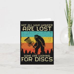 Disc Golf Bigfoot Sasquatch Frisbee Frolf Men Wome Card