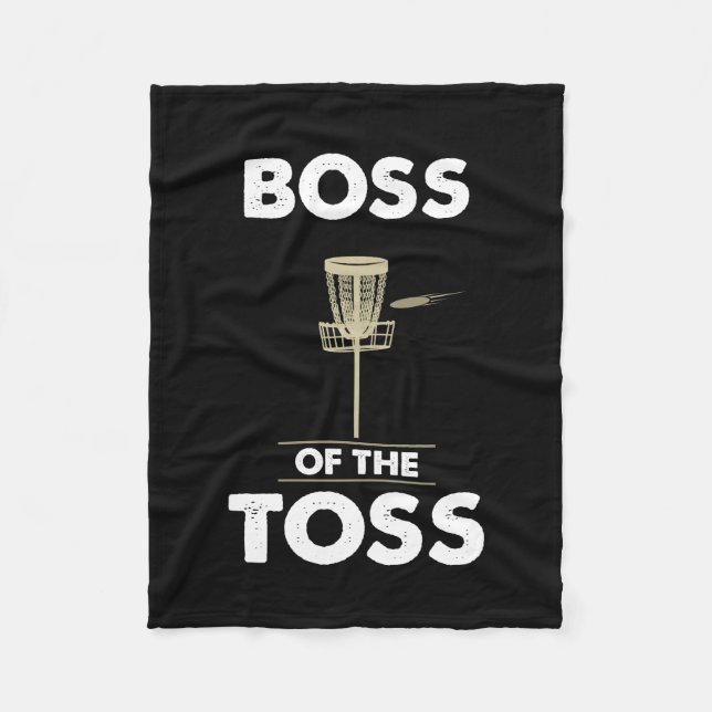 Disc Golf - Boss of the Toss Fleece Blanket (Front)