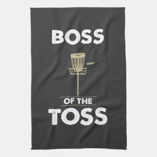 Disc Golf - Boss of the Toss Tea Towel