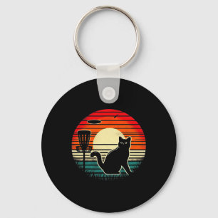 Disc Golf Cat Funny Cat Disc Golf Graphic Tee For Key Ring
