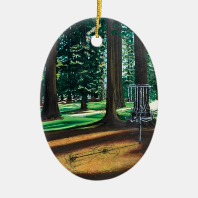 DISC GOLF CERAMIC ORNAMENT (Front)