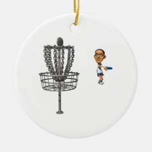 Disc Golf Ceramic Ornament