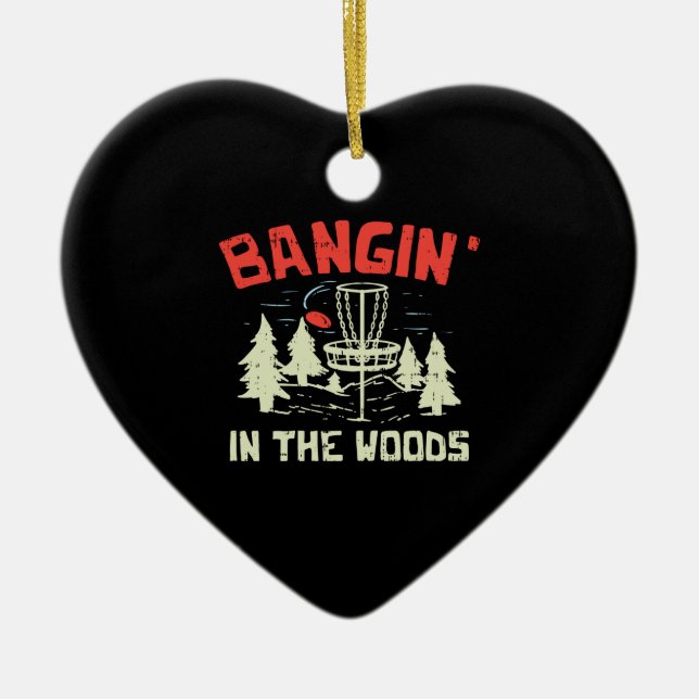 Disc Golf Ceramic Ornament (Front)